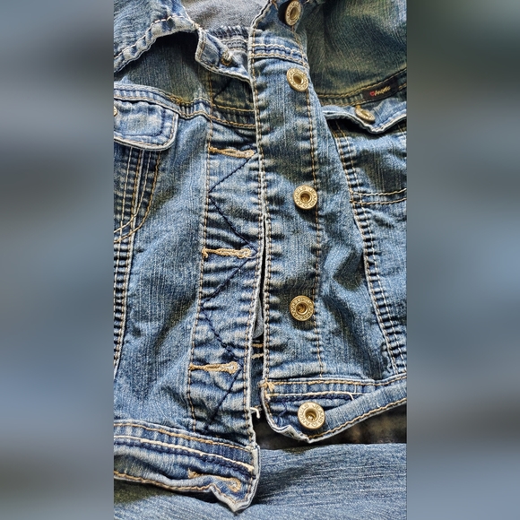 Angels denim cropped jacket - Picture 2 of 3